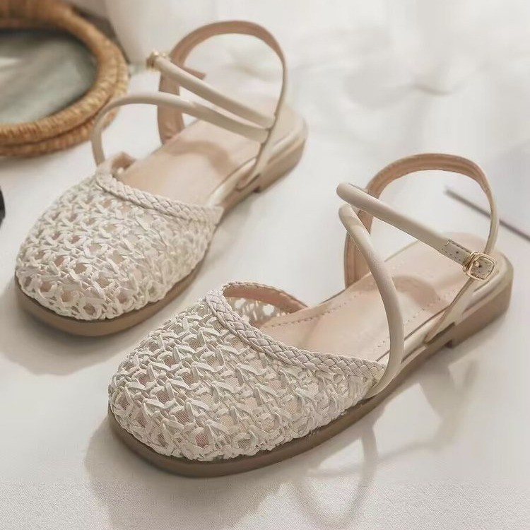 Sandals - Gesloten sandalen in Franse stijl voor