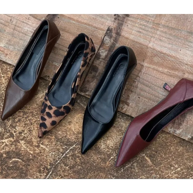 Women'S Shoes - 2024 Vrouwen Sexy Hoge Hakken Bordeaux
